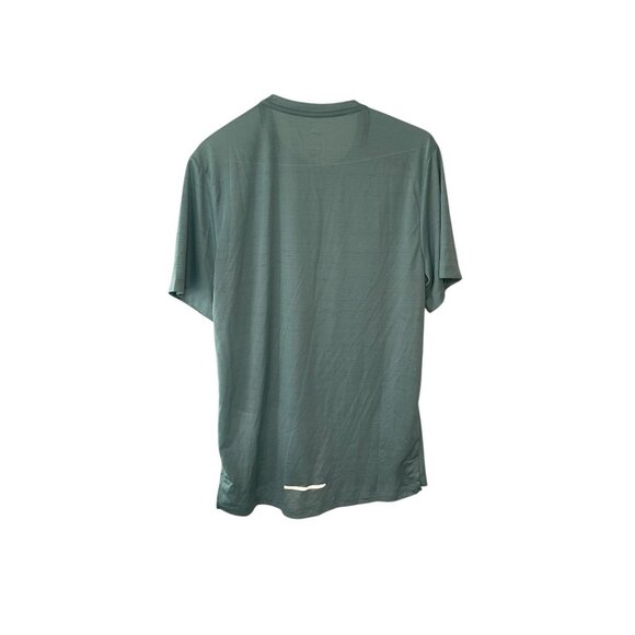 Nike Men’s Dri Fit Miler Running Shirt AJ7565-309 Hazel Green Reflective NEW M - Picture 7 of 8